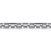 Gabriel & Co. 8.5mm 925 Sterling Silver Faceted Men's Hollow Chain Black Spinel Bracelet