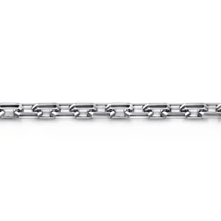 Hot Gabriel & Co. 6mm 925 Sterling Silver Faceted Men's Solid Chain Bracelet