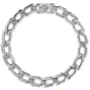 Online Gabriel & Co. 8mm 925 Sterling Silver Men's Hollow Faceted Link Chain Bracelet