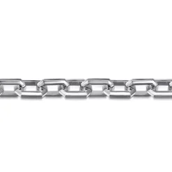 Online Gabriel & Co. 8mm 925 Sterling Silver Men's Solid Faceted Chain Bracelet