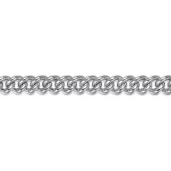 Online Gabriel & Co. 7mm 925 Sterling Silver Men's Solid Cuban Link Chain Bracelet