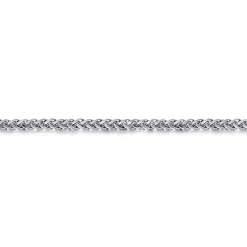 Best Gabriel & Co. 4mm 925 Sterling Silver Men's Solid Wheat Chain Bracelet