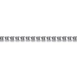 Gabriel & Co. 5mm 925 Sterling Silver Men's Solid Box Chain Bracelet