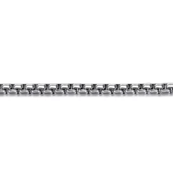 Hot Gabriel & Co. 4mm 925 Sterling Silver Men's Solid Round Box Chain Bracelet
