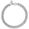 Clearance Gabriel & Co. 7mm 925 Sterling Silver Men's Solid Cuban Link Chain Bracelet