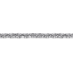 Sale Gabriel & Co. 4mm 925 Sterling Silver Men's Solid Link Chain Bracelet