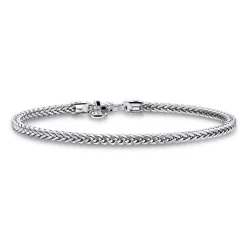 Outlet Gabriel & Co. 4mm 925 Sterling Silver Men's Solid Wheat Chain Bracelet