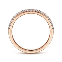 New Gabriel & Co. Montreal - 14K Rose Gold Diamond Anniversary Band - 0.25 ct