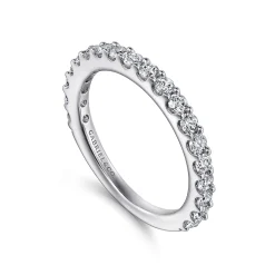 Best Gabriel & Co. Montreal - 14k White Gold Diamond Anniversary Band - 0.75 ct