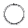 Outlet Gabriel & Co. Montreal - 14K White Gold French Pave Set Diamond Eternity Band - 0.48 ct