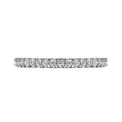 Outlet Gabriel & Co. Montreal - 14K White Gold French Pave Set Diamond Eternity Band - 0.48 ct