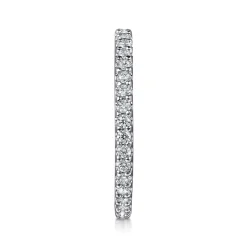 Outlet Gabriel & Co. Montreal - 14K White Gold French Pave Set Diamond Eternity Band - 0.48 ct