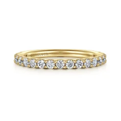Outlet Gabriel & Co. Montreal - 14k Yellow Gold Diamond Anniversary Band - 0.75 ct