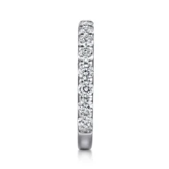 Outlet Gabriel & Co. Montreal - Platinum Shared Prong Diamond Wedding Band - 1 ct