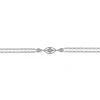 Sale Gabriel & Co. Multi Row 925 Sterling Silver Chain Ankle Bracelet with White Sapphire Marquise Stations