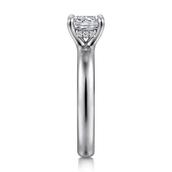 Outlet Gabriel & Co. Neema - 14K White Gold Cushion Cut Diamond Engagement Ring