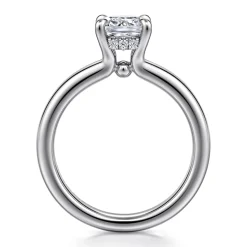 Outlet Gabriel & Co. Neema - 14K White Gold Cushion Cut Diamond Engagement Ring