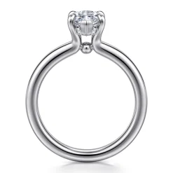 New Gabriel & Co. Neema - 18K White Gold Marquise Shape Diamond Engagement Ring