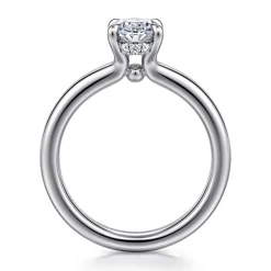 Online Gabriel & Co. Neema - 14K White Gold Oval Diamond Engagement Ring