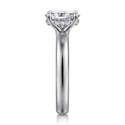 Gabriel & Co. Neema - 18K White Gold Oval Diamond Engagement Ring