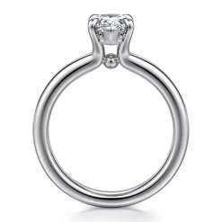 Clearance Gabriel & Co. Neema - 14K White Gold Pear Shape Diamond Engagement Ring