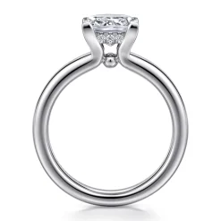 Clearance Gabriel & Co. Neema - 18K White Gold Princess Cut Diamond Engagement Ring