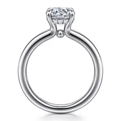 Sale Gabriel & Co. Neema - 14K White Gold Round Diamond Engagement Ring