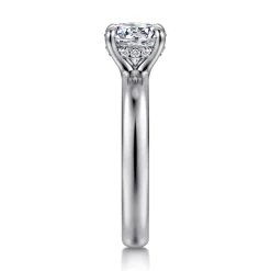 Sale Gabriel & Co. Neema - 14K White Gold Round Diamond Engagement Ring