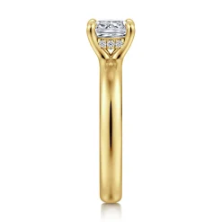 Gabriel & Co. Neema - 14K Yellow Gold Cushion Cut Diamond Engagement Ring