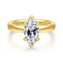Hot Gabriel & Co. Neema - 18K Yellow Gold Marquise Shape Diamond Engagement Ring