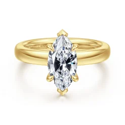 Hot Gabriel & Co. Neema - 14K Yellow Gold Marquise Shape Diamond Engagement Ring