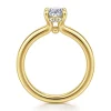 Gabriel & Co. Neema - 14K Yellow Gold Oval Diamond Engagement Ring
