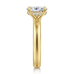 Gabriel & Co. Neema - 14K Yellow Gold Oval Diamond Engagement Ring