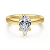 Best Gabriel & Co. Neema - 14K Yellow Gold Pear Shape Diamond Engagement Ring