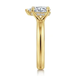 Best Gabriel & Co. Neema - 14K Yellow Gold Pear Shape Diamond Engagement Ring