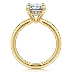 Hot Gabriel & Co. Neema - 14K Yellow Gold Radiant Cut Diamond Engagement Ring