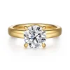 Clearance Gabriel & Co. Neema - 14K Yellow Gold Round Diamond Engagement Ring