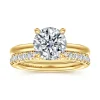 Discount Gabriel & Co. Neema - 14K Yellow Gold Round Diamond Engagement Ring