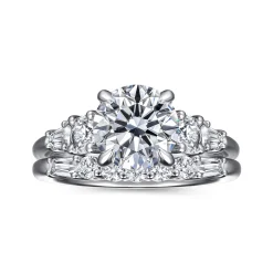 Online Gabriel & Co. Nella - 14K White Gold Five Stone Round Diamond Engagement Ring