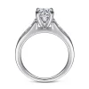 Clearance Gabriel & Co. Nicola - 14K White Gold Round Diamond Channel Set Engagement Ring