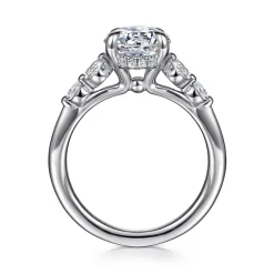 Clearance Gabriel & Co. Nilla - 14K White Gold Round Diamond Engagement Ring