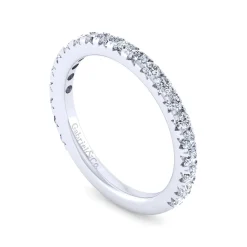 Gabriel & Co. Nimes - 14K White Gold Round 21 Stone Diamond Anniversary Band - 0.7 ct