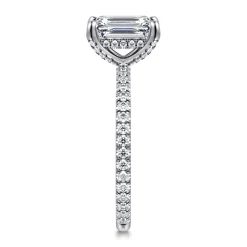 Sale Gabriel & Co. Noa - 14K White Gold Emerald Cut Diamond Engagement Ring