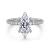 Online Gabriel & Co. Noa - 14K White Gold Marquise Shape Diamond Engagement Ring