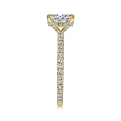 Sale Gabriel & Co. Noa - 14K Yellow Gold Oval Diamond Engagement Ring