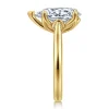 New Gabriel & Co. Nola - 14K Yellow Gold Pear Shape Lotus Diamond Engagement Ring