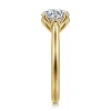 New Gabriel & Co. Nola - 14K Yellow Gold Round Lotus Diamond Engagement Ring