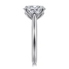 New Gabriel & Co. Nola - Platinum Oval Lotus Diamond Solitaire Engagement Ring