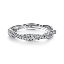 Gabriel & Co. Norata - 14K White Gold Diamond Eternity Band - 0.4 ct