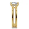 Clearance Gabriel & Co. Oksana - 14K Yellow Gold Split Shank Oval Diamond Engagement Ring
